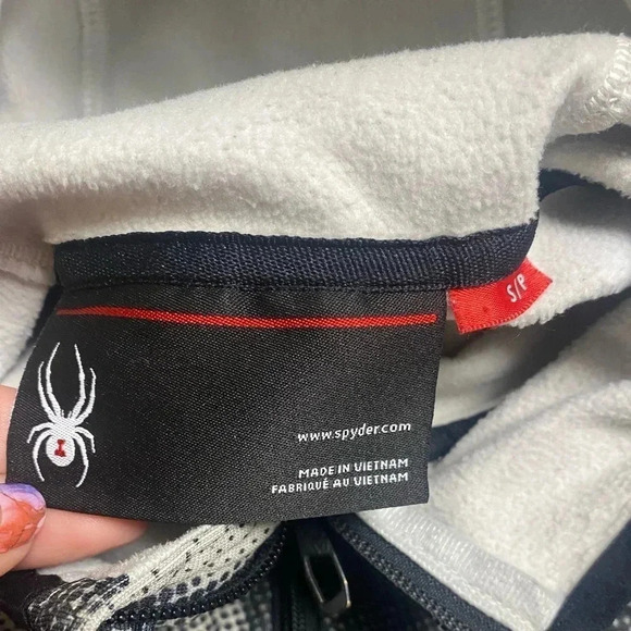 Spyder Full Zip Hooded Sweatshirt Men’s Size Small Hoodie Black - Picture 5 of 5